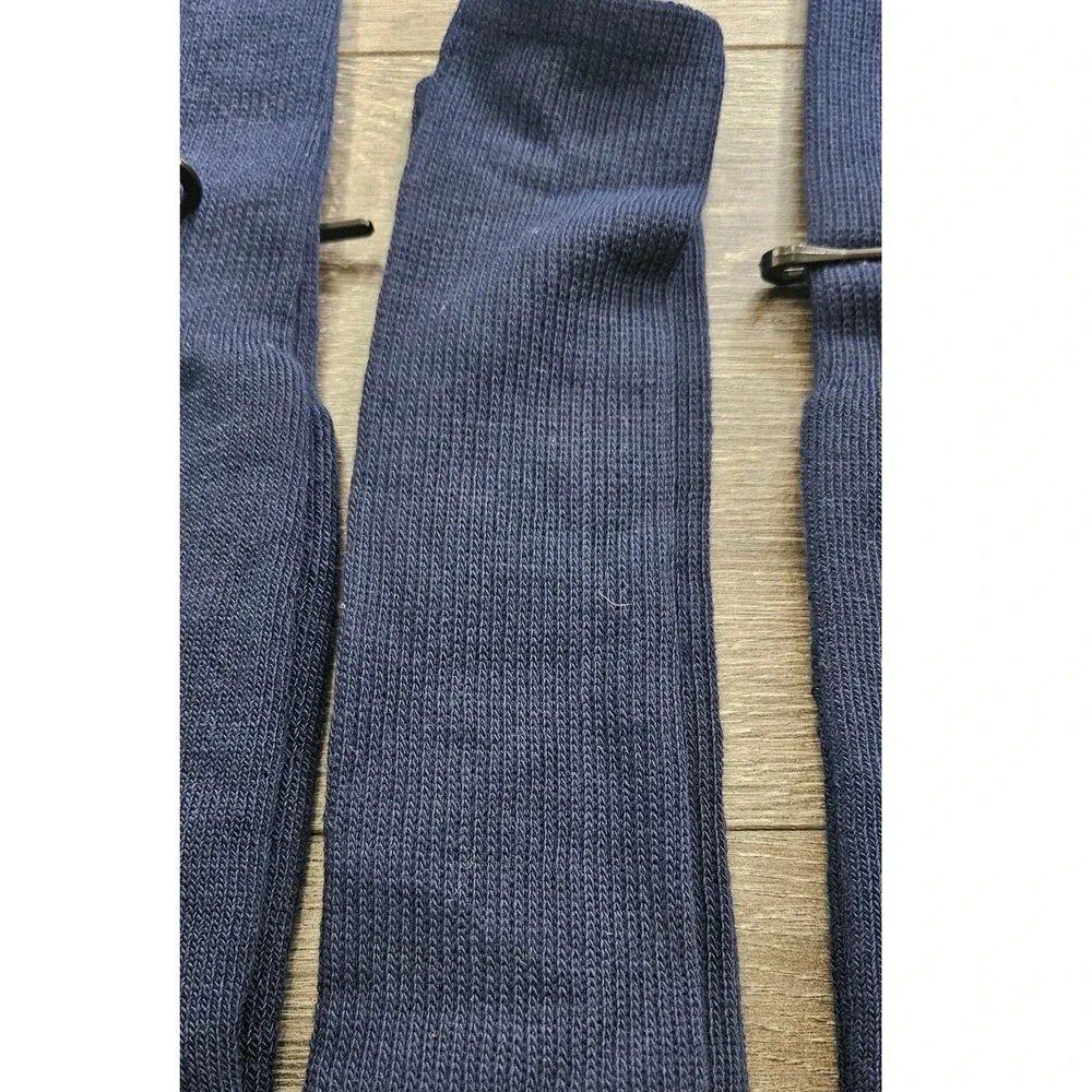 Navy Blue Uniform Socks‎ Bulk Lot (5 Pairs) Ribbed Knit School